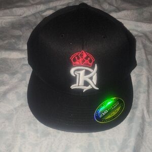 Black Cap with Red Crown Logo